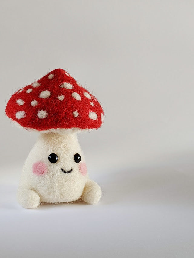 Cute Amanita Character Sculpture