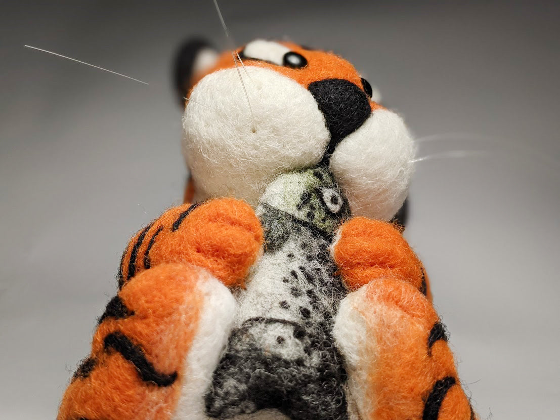 Tiger Sculpture - Symbol of Prosperity and Good Fortune