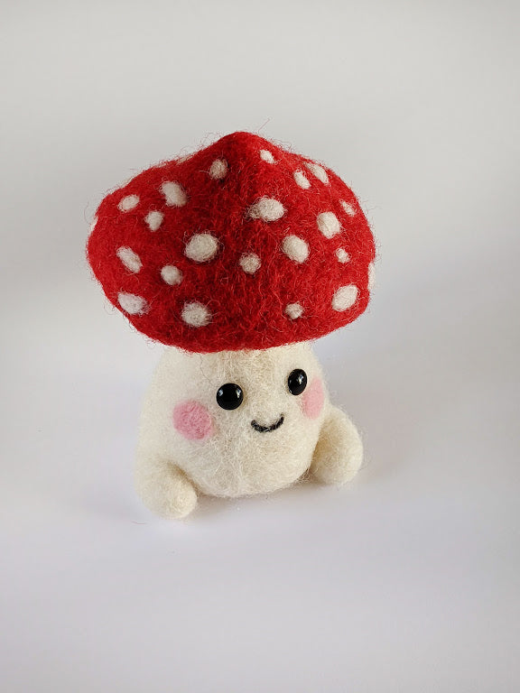 Cute Amanita Character Sculpture