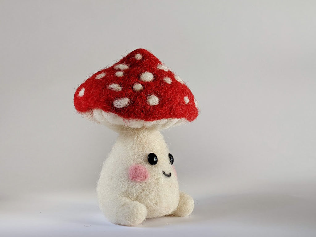 Cute Amanita Character Sculpture