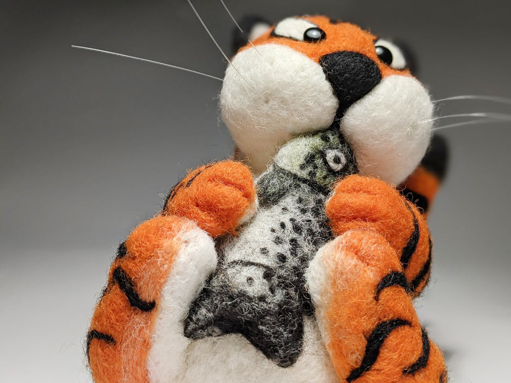 Tiger Sculpture - Symbol of Prosperity and Good Fortune