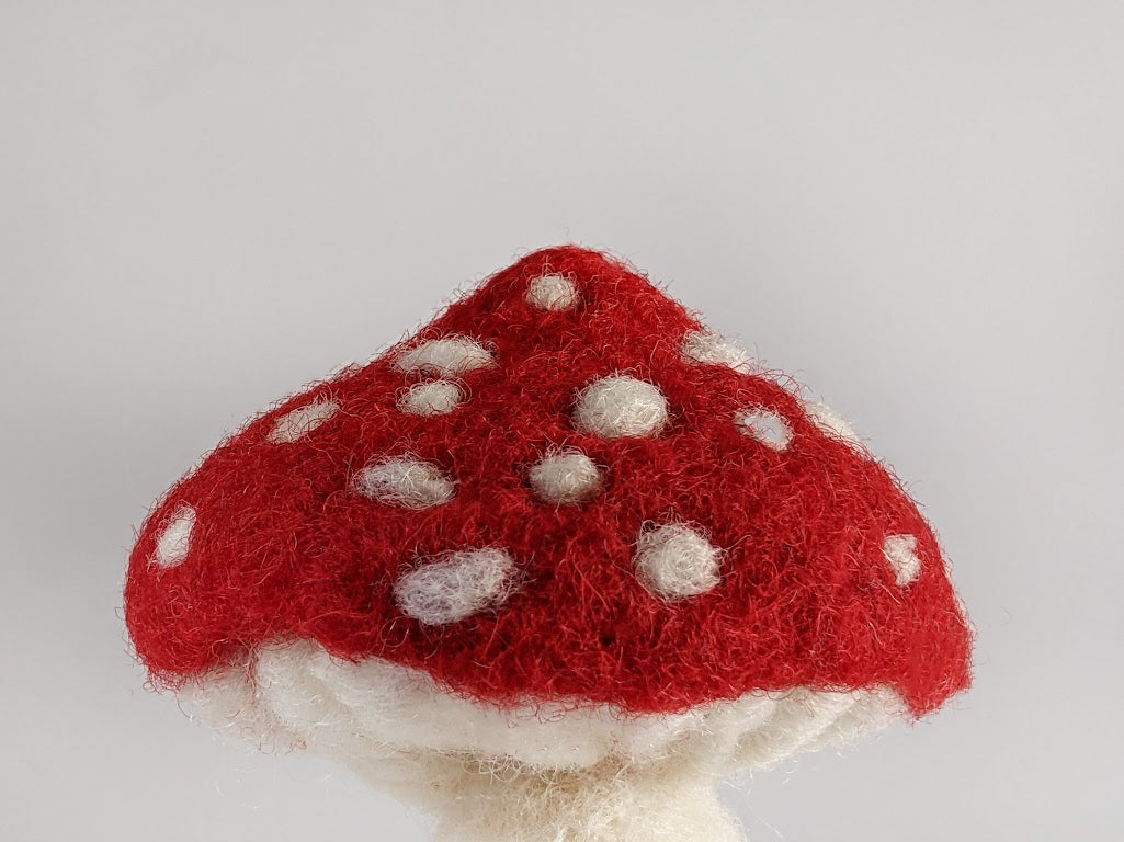 Cute Amanita Character Sculpture