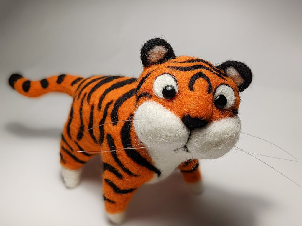 Curious Tiger Cub Sculpture