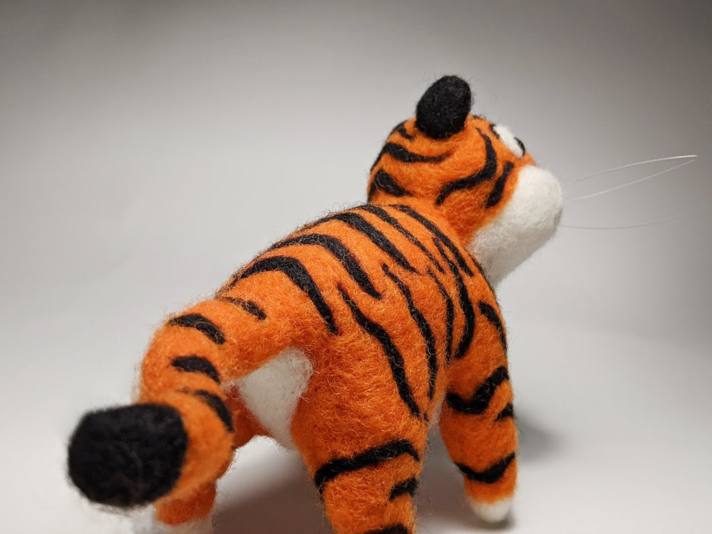 Curious Tiger Cub Sculpture
