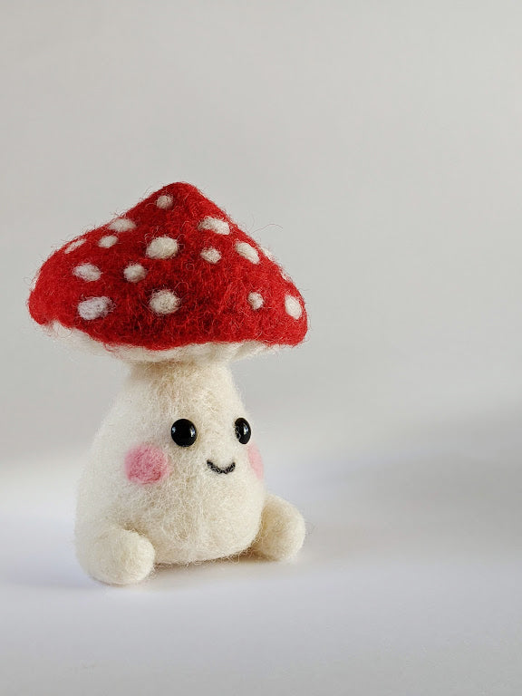 Cute Amanita Character Sculpture