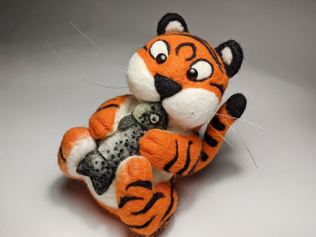 Tiger Sculpture - Symbol of Prosperity and Good Fortune