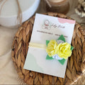 Yellow Rose Baby Headband