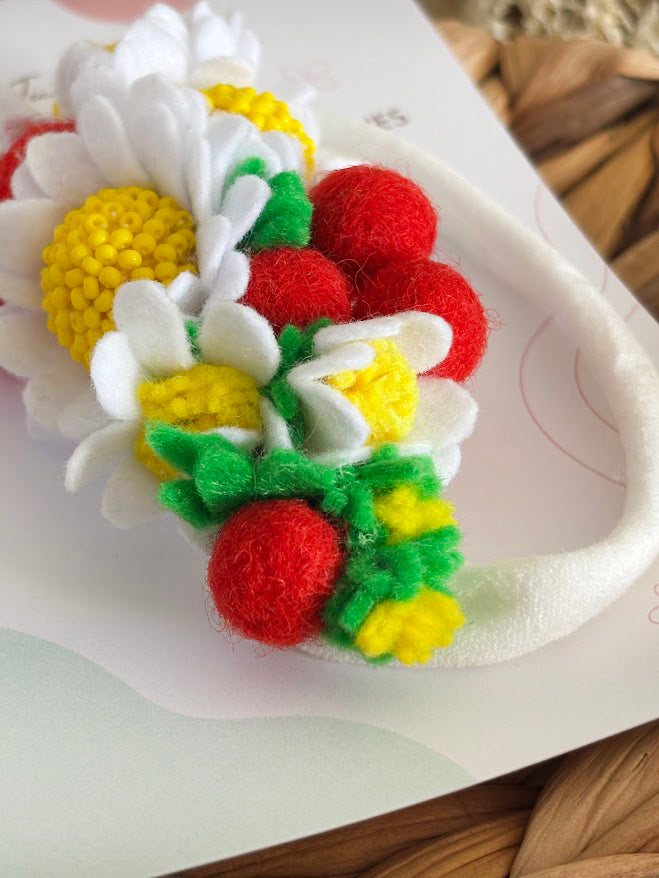 Daisy & berry Baby Headband