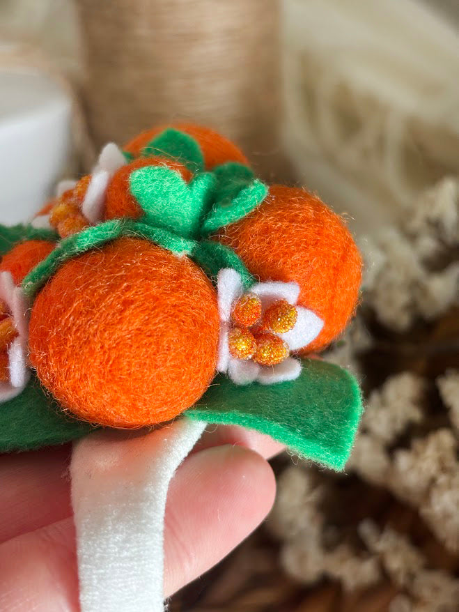 Orange Blossom Baby Headband
