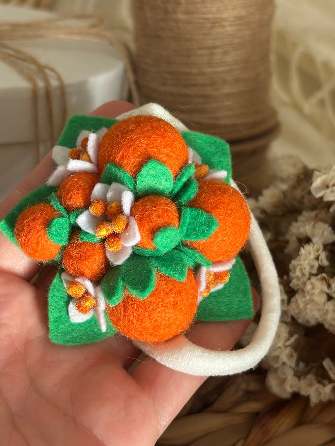 Orange Blossom Baby Headband