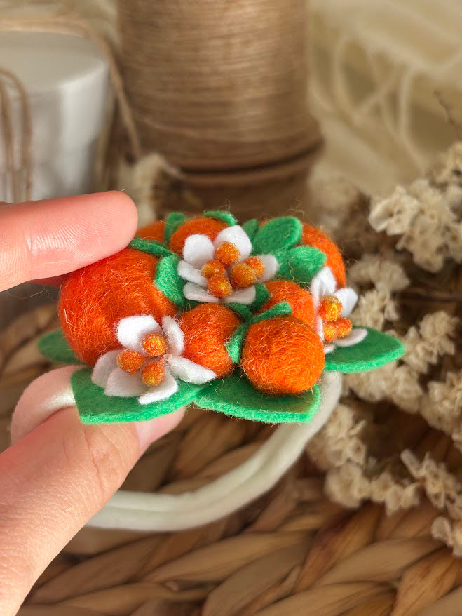 Orange Blossom Baby Headband