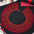 Red Mosaic Beaded Necklace