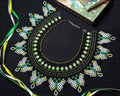 Butterfly Garden Beaded Collar Necklace