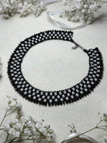 Handmade Beaded Necklace "Classic Monochrome"