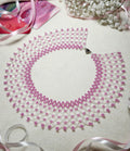 Handmade Beaded Necklace "Pink Blossom"