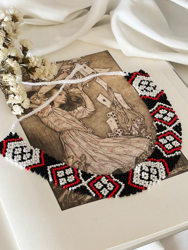 Handmade Beaded Necklace "Lesya Ukrainka"