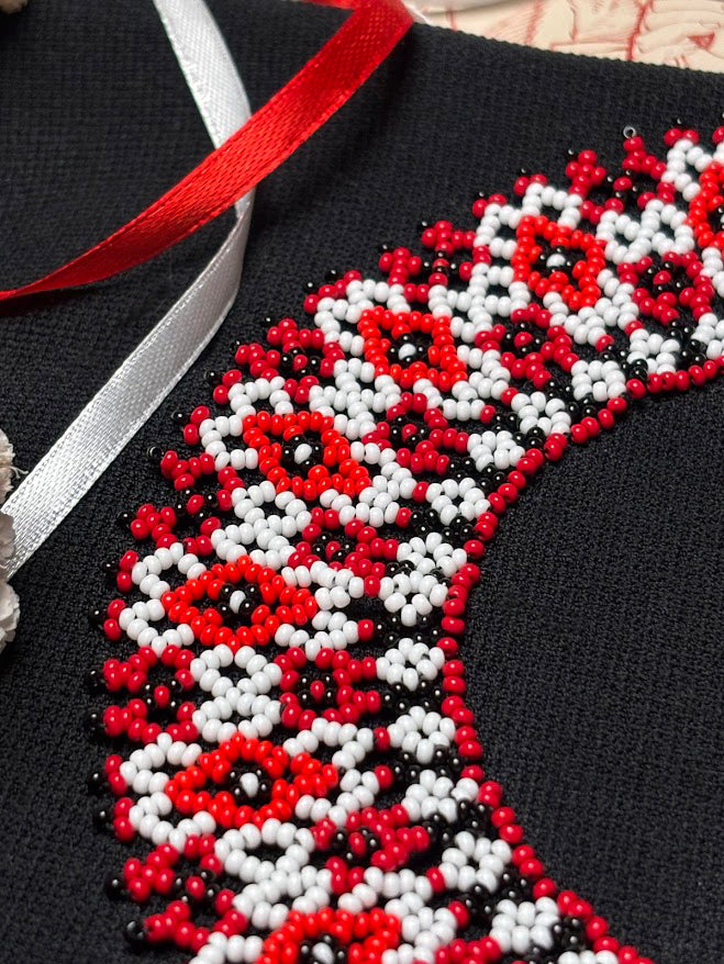 Handmade Beaded Necklace "Ukrainian Geometry"