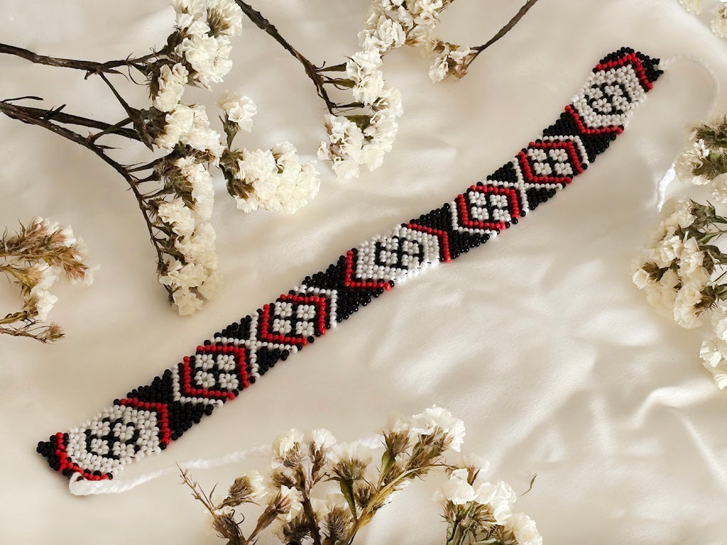 Handmade Beaded Necklace "Lesya Ukrainka"