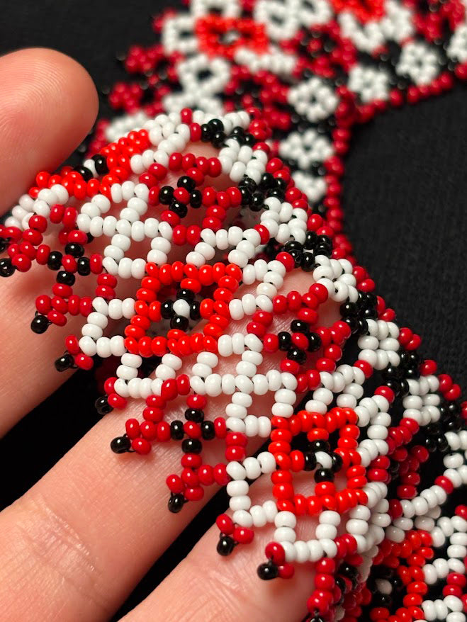 Handmade Beaded Necklace "Ukrainian Geometry"