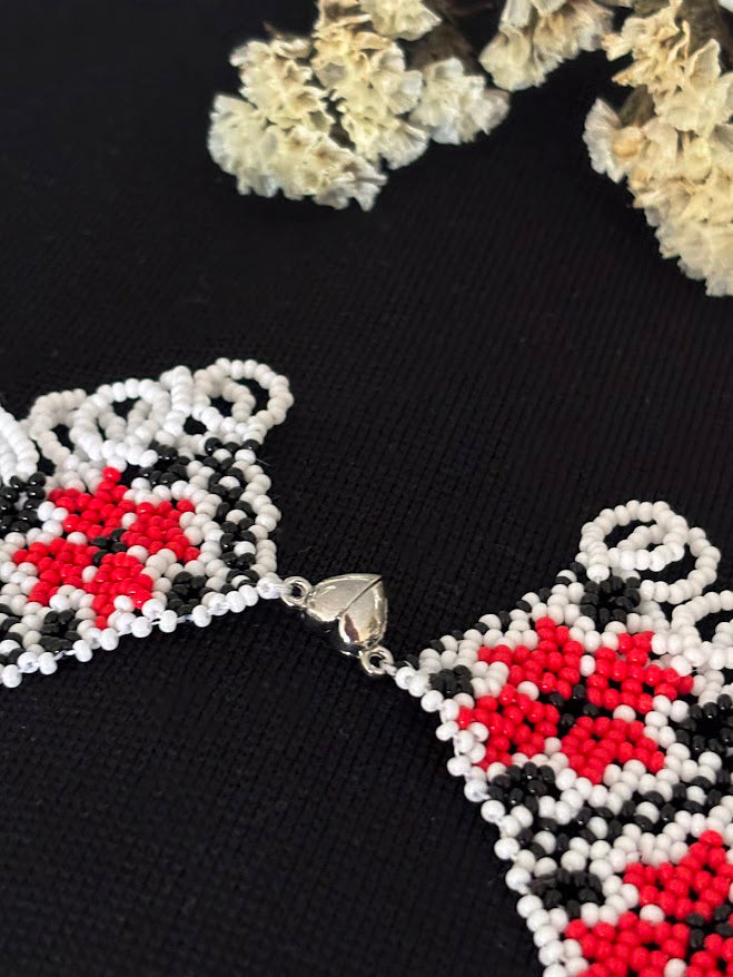 Handmade Beaded Necklace "Stars"