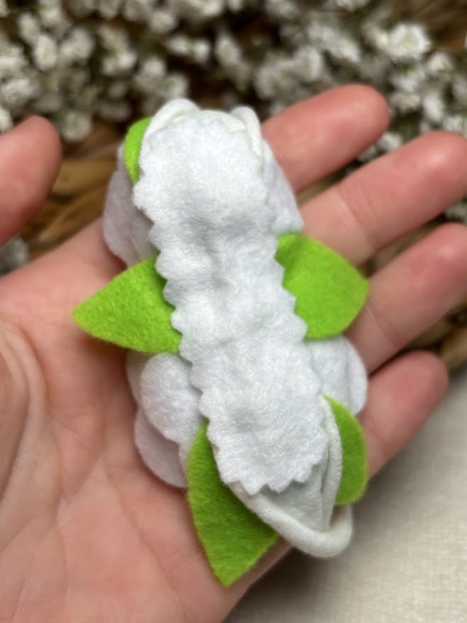 White Rose Baby Headband