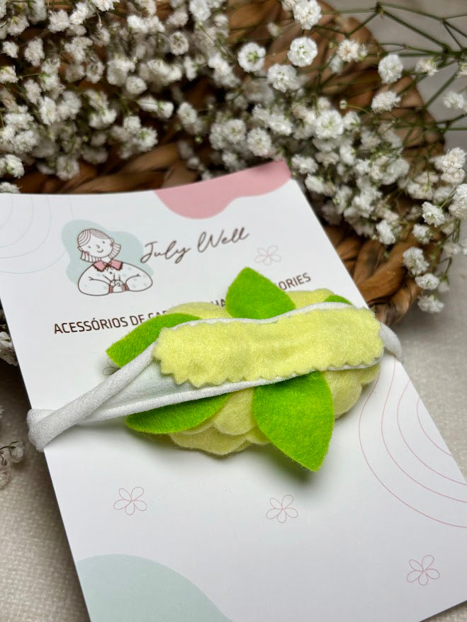 Yellow Rose Baby Headband