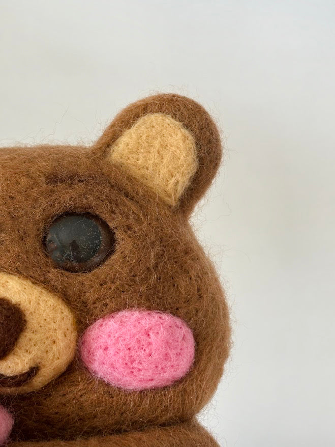 Bear with Bubble Tea Sculpture