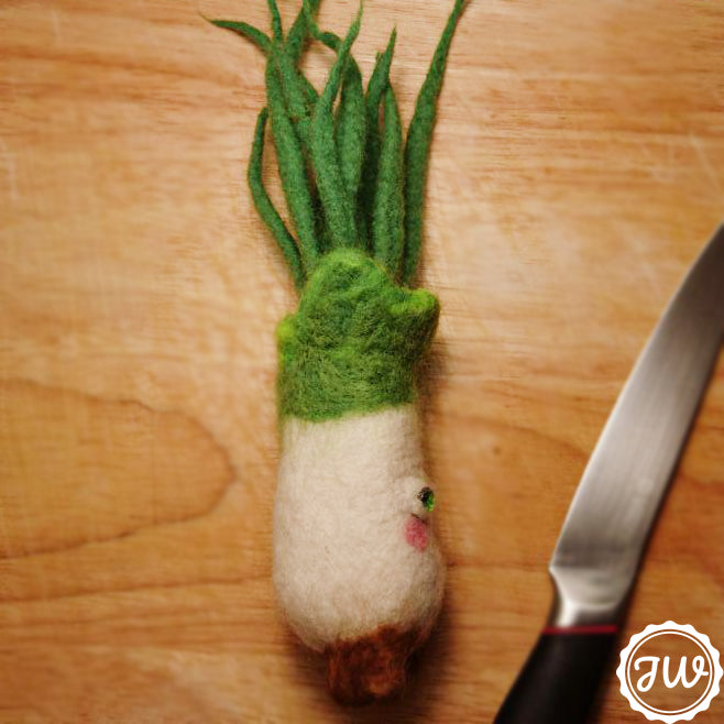 Green Onion Sculpture