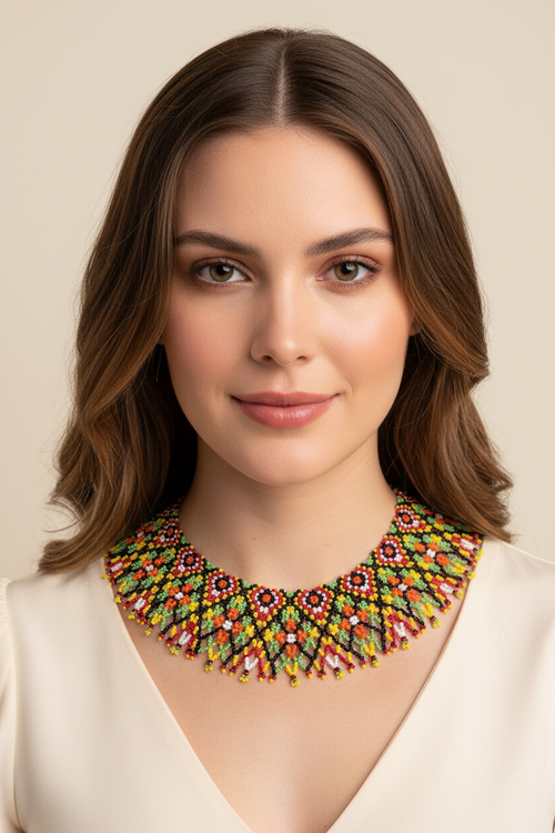 Bohemian beaded Necklace